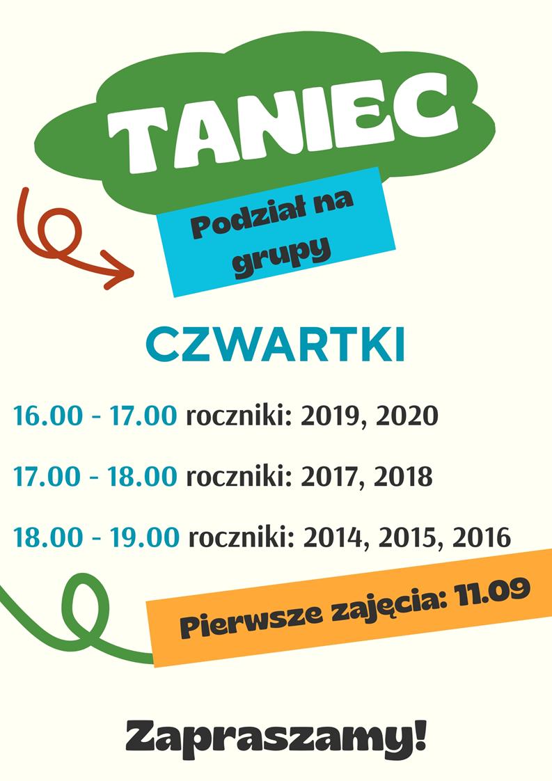 info podzial na grupy